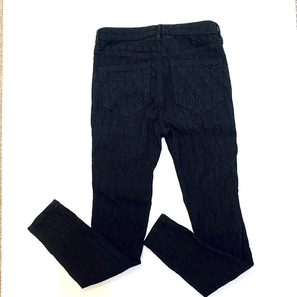 Free People Black Lace pattern jacquard stretch Jeans - Picture 3 of 6